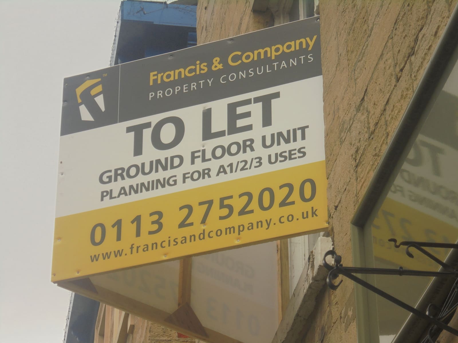 A to-let sign on a building in Wetherby