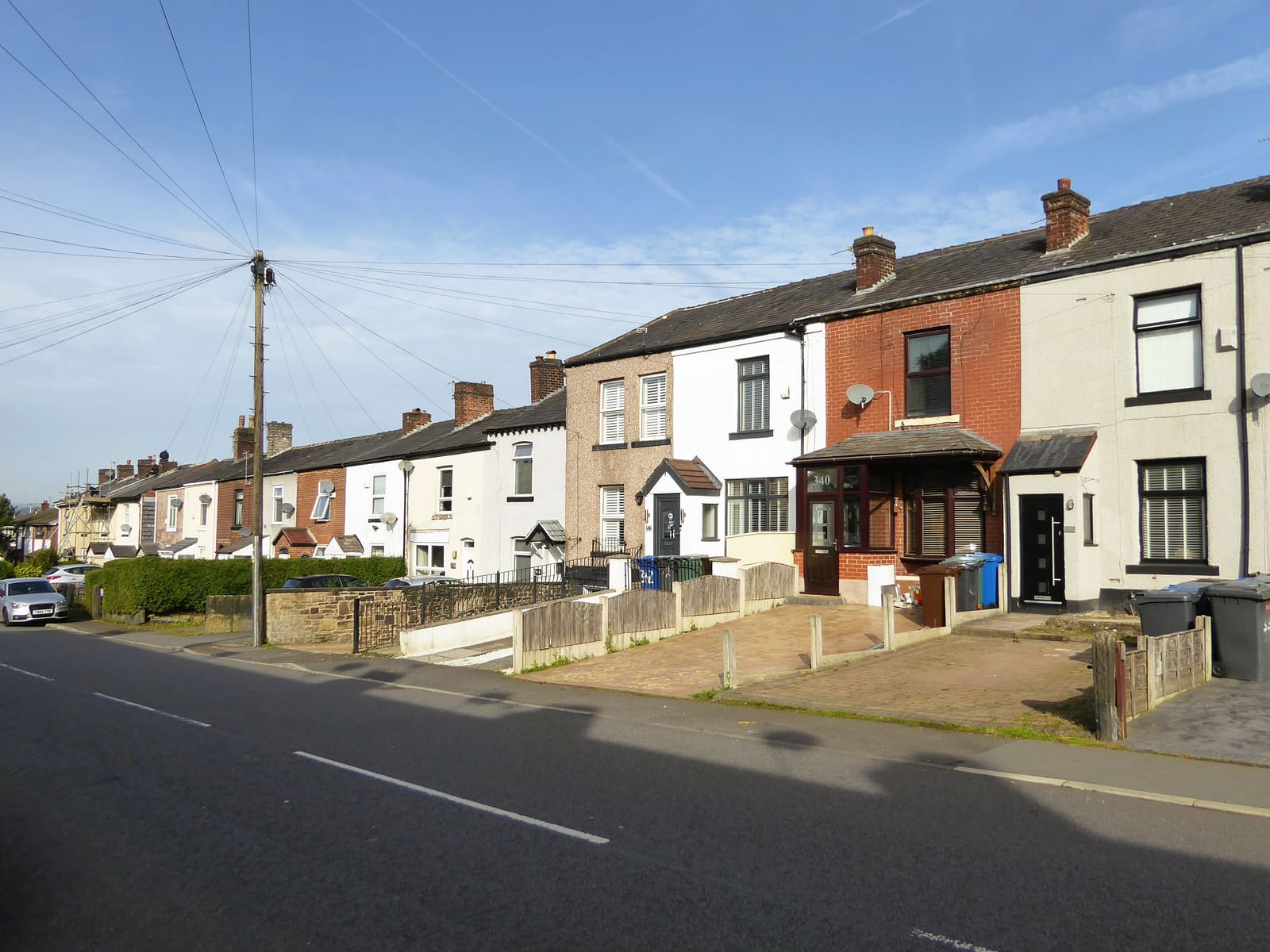 A street of terraced starter homes