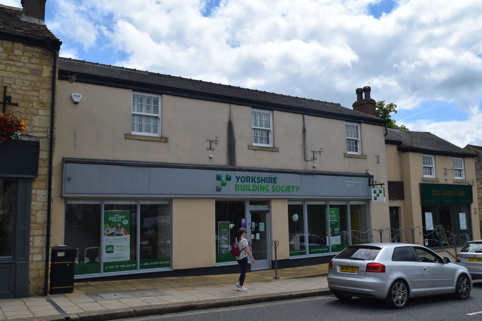 A building society branch on an English high street